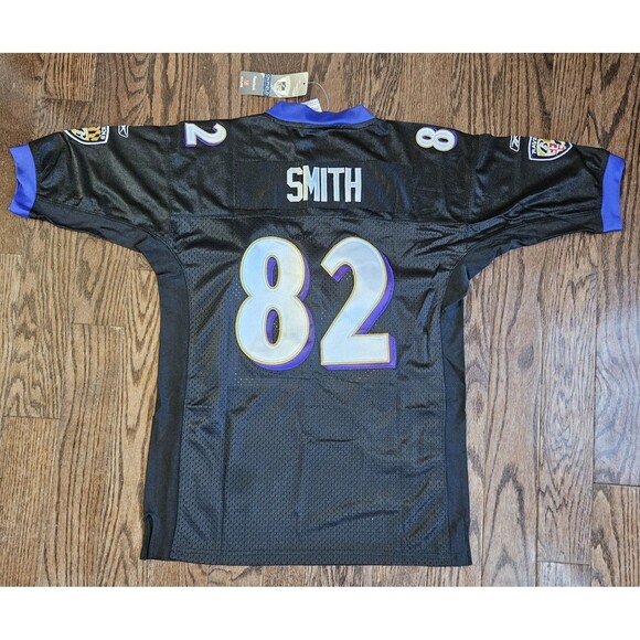 Torrey Smith #82 Baltimore Ravens Reebok On Field Jersey Black Sz XL 16-18  NWT - Picture 11 of 15